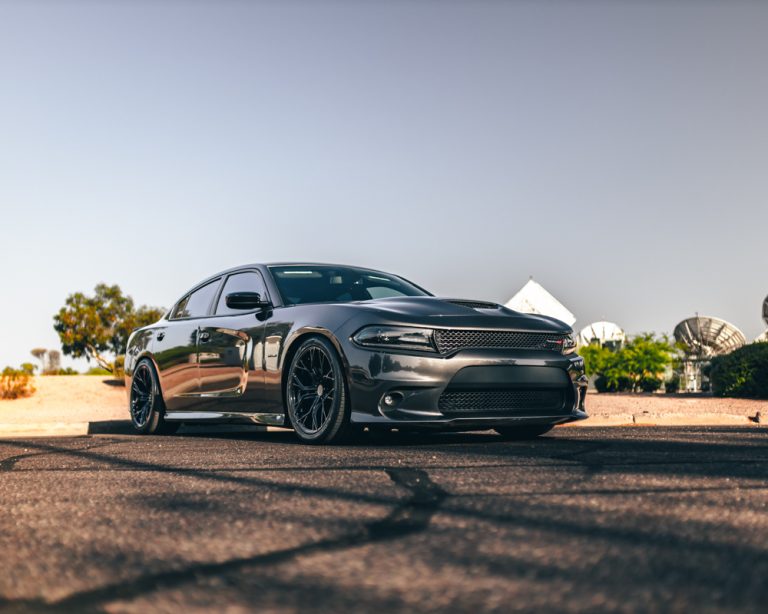 Dodge Charger with Black D05 VR Forged Wheels Photoshoot