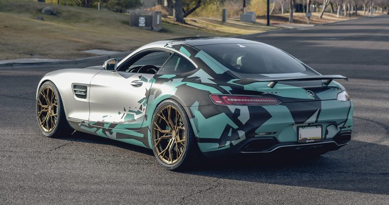 Mercedes AMG GT-S with Petronas-Inspired Wrap on VR Forged D05 Wheels