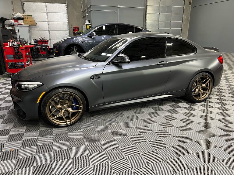 Satin Gray BMW M2 with Bronze D04 VR Forged Wheels