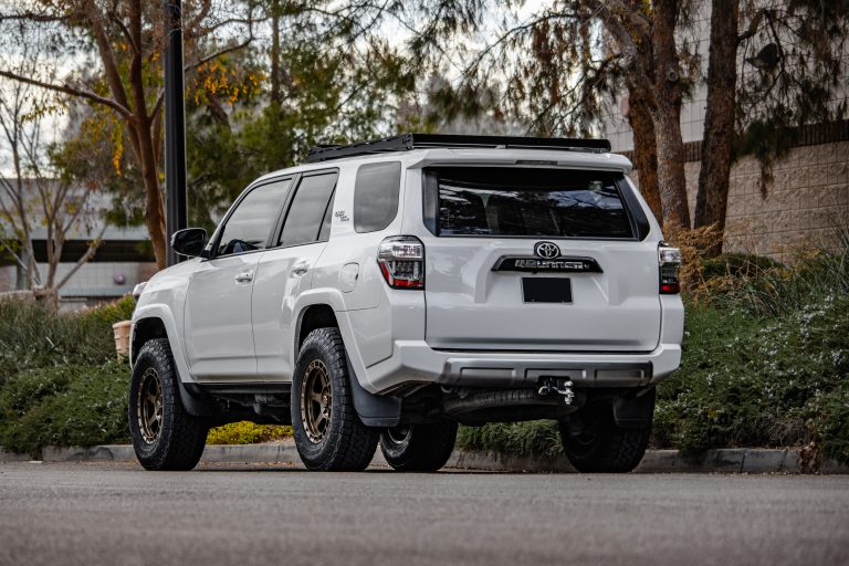 5th Gen Toyota 4Runner White with Bronze D14 VR Forged Wheels
